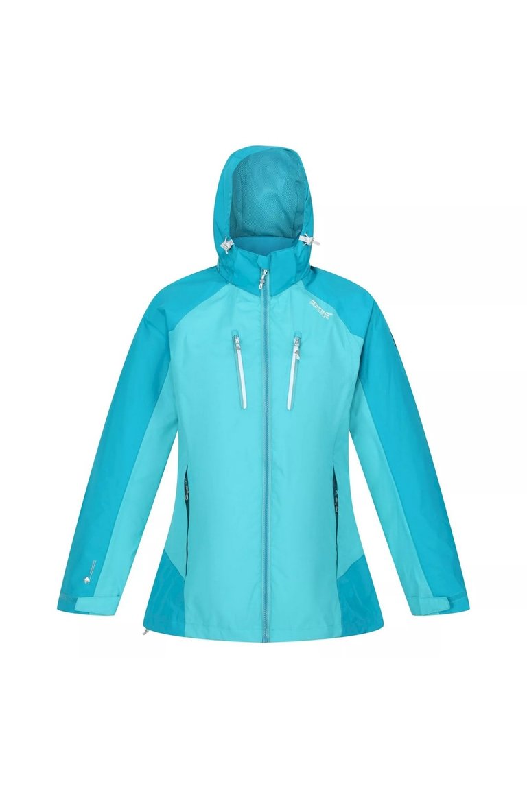 Womens/Ladies Calderdale IV Waterproof Jacket - Turquoise/Enamel - Turquoise/Enamel