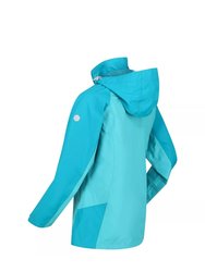 Womens/Ladies Calderdale IV Waterproof Jacket - Turquoise/Enamel