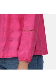Womens/Ladies Calluna Long-Sleeved Blouse - Pink Fushion