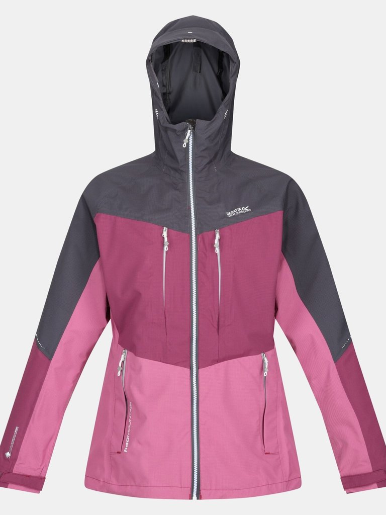 Womens/Ladies Carletta VII 2 in 1 Waterproof Jacket - Seal Grey/Amaranth Haze/Violet - Seal Grey/Amaranth Haze/Violet