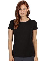 Womens/Ladies Carlie T-Shirt - Black - Black