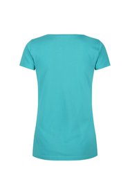 Womens/Ladies Carlie T-Shirt - Turquoise
