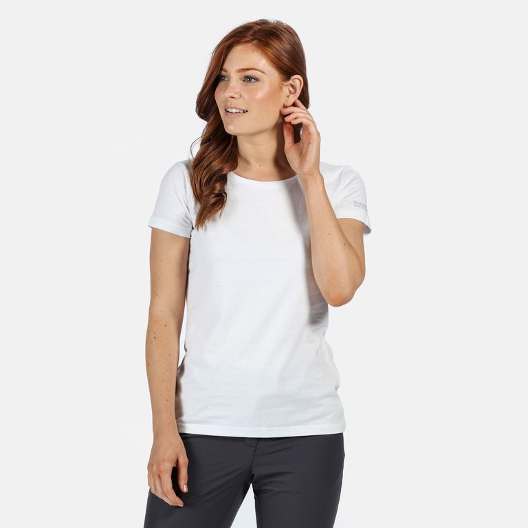 Womens/Ladies Carlie T-Shirt - White