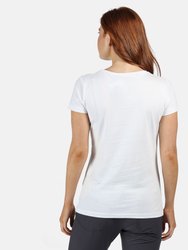 Womens/Ladies Carlie T-Shirt - White