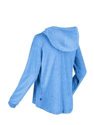 Womens/Ladies Chandra Marl Hoodie - Sonic Blue