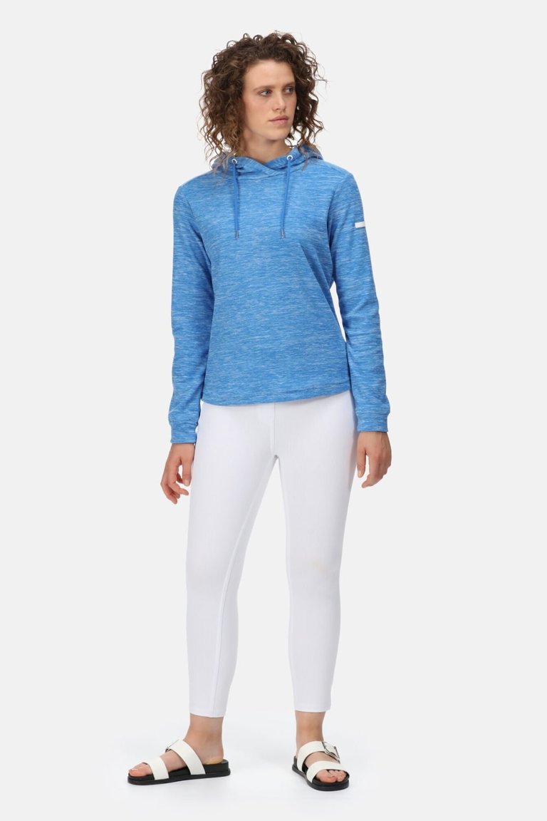 Womens/Ladies Chandra Marl Hoodie - Sonic Blue - Sonic Blue