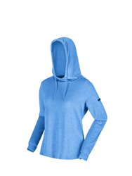 Womens/Ladies Chandra Marl Hoodie - Sonic Blue