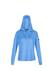 Womens/Ladies Chandra Marl Hoodie - Sonic Blue