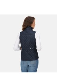 Womens/Ladies Charleigh Quilted Body Warmer - Navy Tile