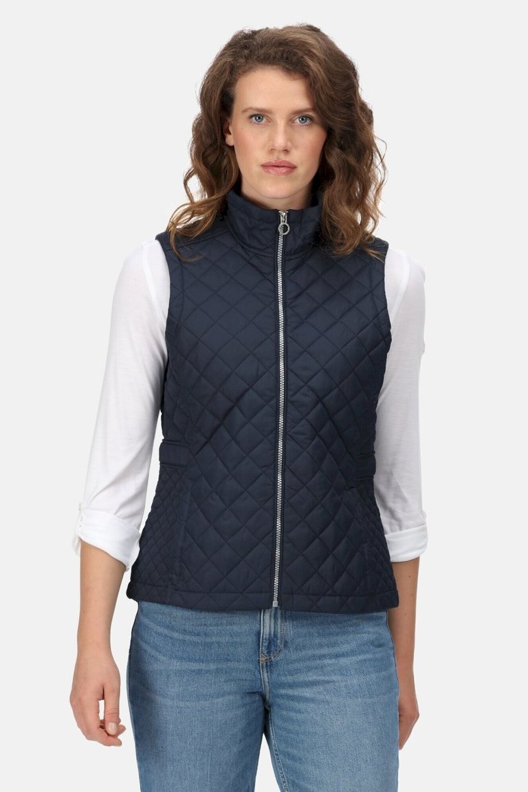Womens/Ladies Charleigh Quilted Body Warmer - Navy Tile - Navy Tile