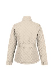 Womens/Ladies Charleigh Quilted Insulated Jacket - Light Vanilla