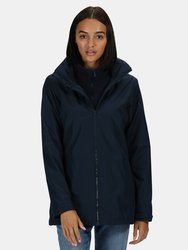 Womens/Ladies Classic Waterproof Padded Jacket - Navy