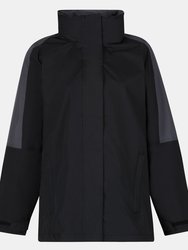 Womens/Ladies Defender III 3-In-1 Jacket Waterproof & Windproof - Black/ Sealgrey  - Black/Sealgrey