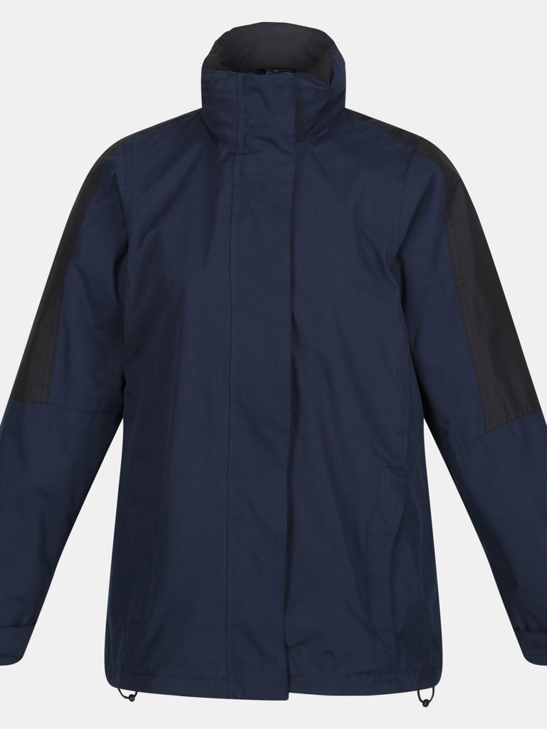 Womens/Ladies Defender III 3-In-1 Jacket Waterproof & Windproof - Navy/Black - Navy/Black