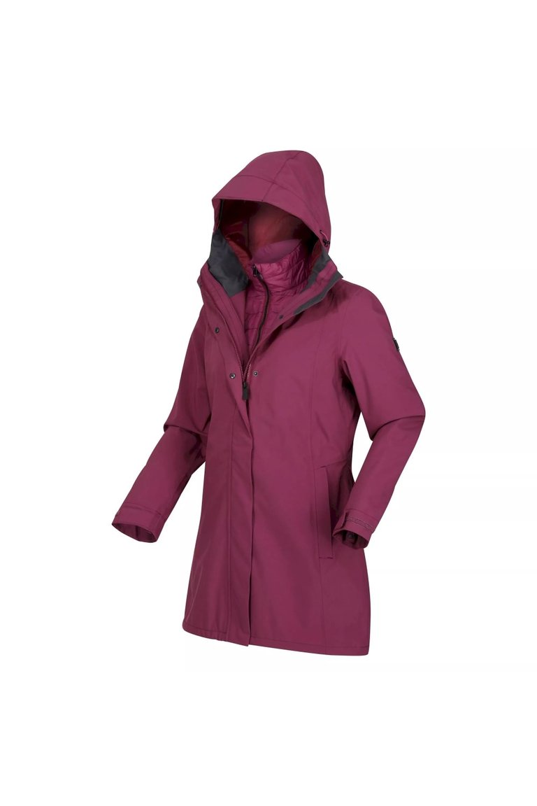 Womens/Ladies Denbury III 2 In 1 Waterproof Jacket - Amaranth Haze