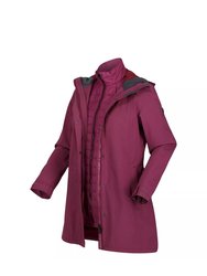 Womens/Ladies Denbury III 2 In 1 Waterproof Jacket - Amaranth Haze