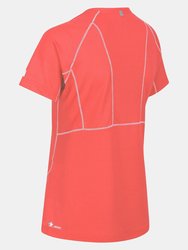 Womens/Ladies Devote II T-Shirt - Neon Peach