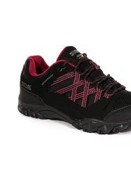 Womens/Ladies Edgepoint III Walking Shoes - Black/Beaujolais - Black/beaujolais