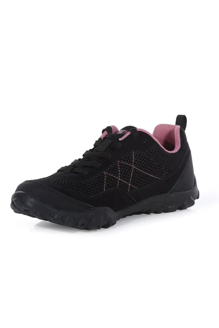 Womens/Ladies Edgepoint Life Walking Shoes - Black/Heather Rose