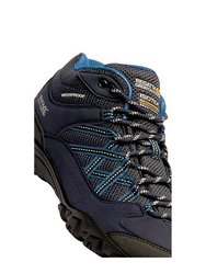 Womens/Ladies Edgepoint Waterproof Walking Boots - Navy/Petrol