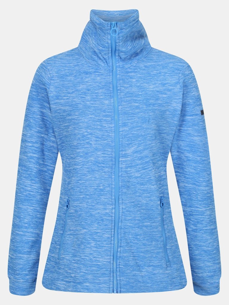 Womens/Ladies Everleigh Marl Full Zip Fleece Jacket - Sonic Blue - Sonic Blue