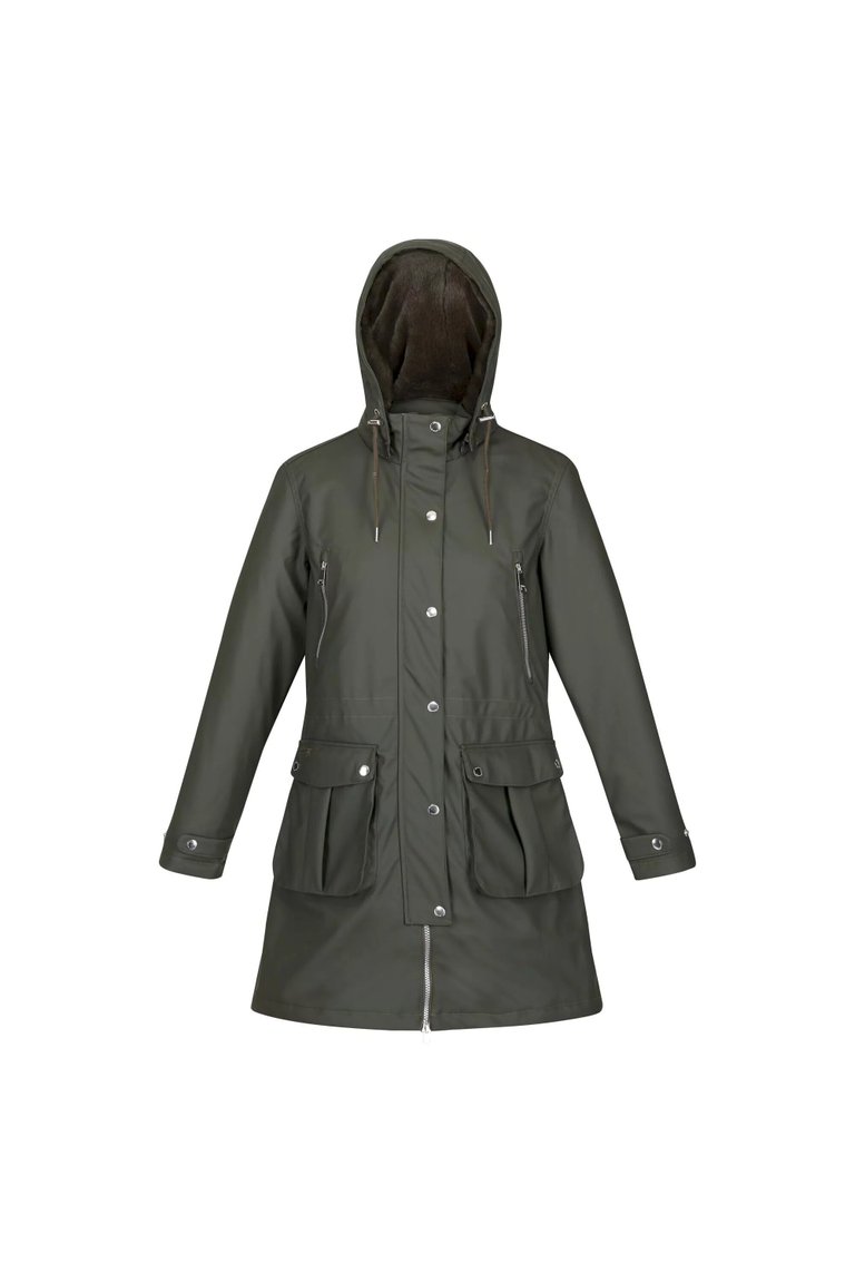 Womens/Ladies Fabrienne Insulated Parka - Dark Khaki - Dark Khaki