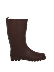 Womens/Ladies Fairweather Galoshes Boot - Claret Red