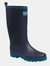 Womens/Ladies Fairweather Galoshes - Navy/Gulfstream - Navy/Gulfstream