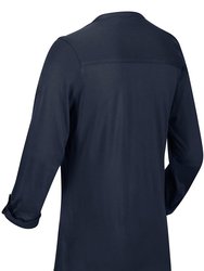 Womens/Ladies Fflur II Blouse - Navy 