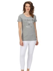 Womens/Ladies Filandra VI Marl T-Shirt- Silver Grey
