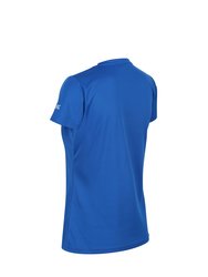 Womens/Ladies Fingal VI Text T-Shirt - Lapis Blue