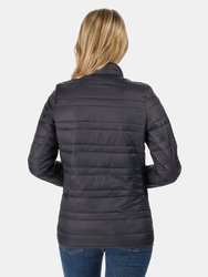 Womens/Ladies Firedown Baffled Quilted Jacket - Seal Gray