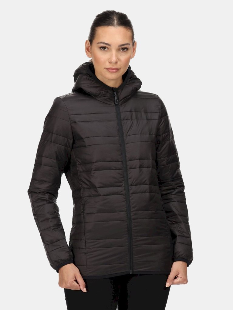 Womens/Ladies Firedown Packaway Insulated Jacket - Black