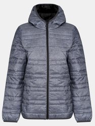 Womens/Ladies Firedown Packaway Insulated Jacket - Grey Marl/Black