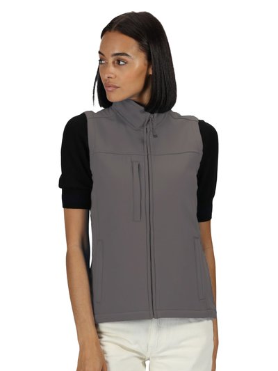 Regatta Womens/Ladies Flux Softshell Bodywarmer / Sleeveless Jacket - Seal Gray product