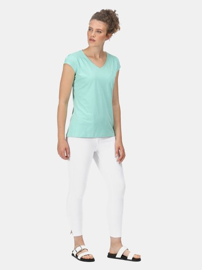 Regatta Womens/Ladies Francine V Neck T-Shirt - Ocean Wave product