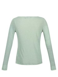 Womens/Ladies Frayda Long Sleeved T-Shirt - Basil