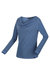 Womens/Ladies Frayda Long Sleeved T-Shirt - Slate Blue