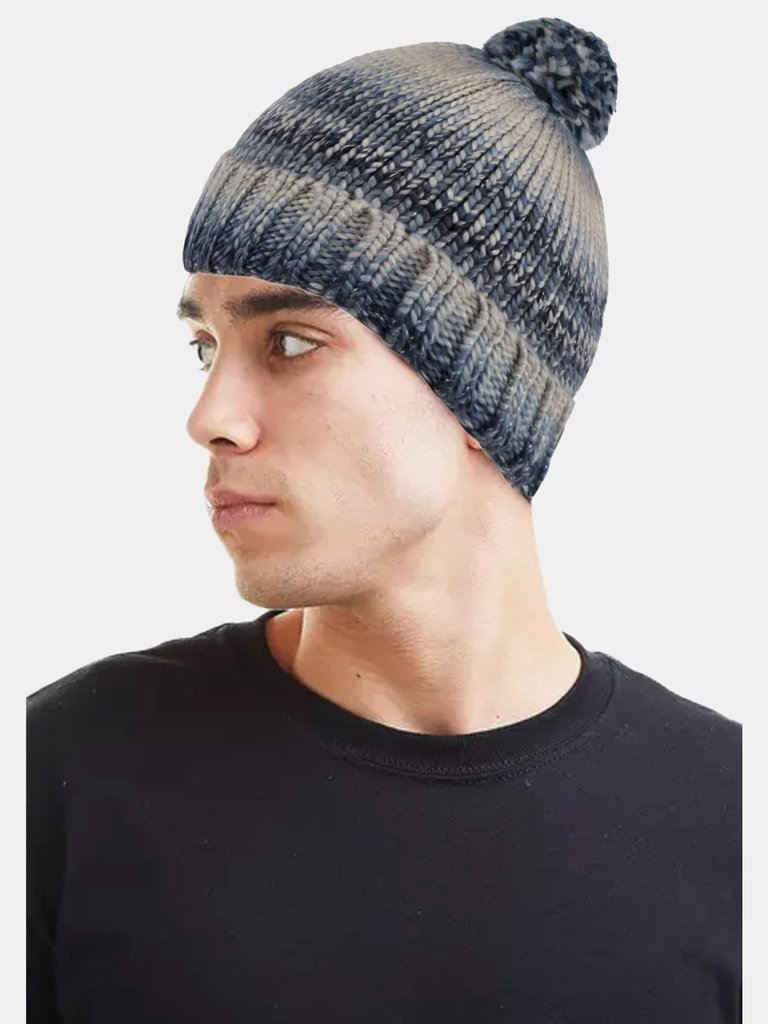 Womens/Ladies Frosty VI Knitted Beanie - Navy