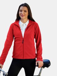 Womens/Ladies Full-Zip 210 Series Microfleece Jacket - Classic Red