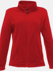 Womens/Ladies Full-Zip 210 Series Microfleece Jacket - Classic Red - Classic Red