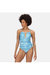 Womens/Ladies Halliday Brush Stroke One Piece Bathing Suit