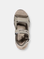 Womens/Ladies Haris Sandals - Parchment/Treetop