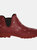 Womens/Ladies Harper Cosy Dotted Ankle Galoshes Shoes - Cabernet