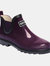 Womens/Ladies Harper Low Cut Wellington Boots - Prune/Iron