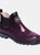 Womens/Ladies Harper Low Cut Wellington Boots - Prune/Iron