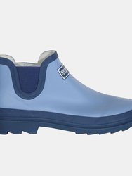 Womens/Ladies Harper Low Cut Wellington Boots - Slate Blue/Ice Grey - Slate Blue/Ice Grey