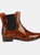 Womens/Ladies Harriet Animal Print Galoshes Boots - Copper Almond/Chocolate