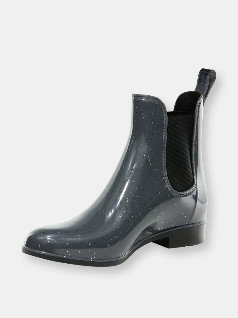 Womens/Ladies Harriett Ankle Boots - Magnet Grey/Black