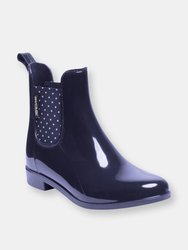 Womens/Ladies Harriett Ankle Boots - Navy/White Sand - Navy/White Sand